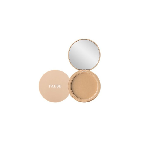 PAESE skaidri kompaktinė pudra "Matte powder semitransparent", 3A, 9g. PAESE skaidri kompaktinė pudra "Matte powder semitransparent", 3A, 9g.
