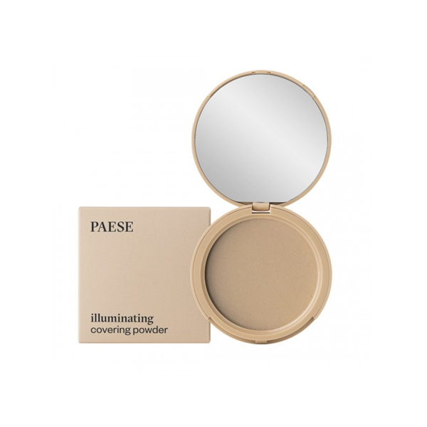 PAESE kompaktinė pudra "Illuminating & covering", 1C, 9g.