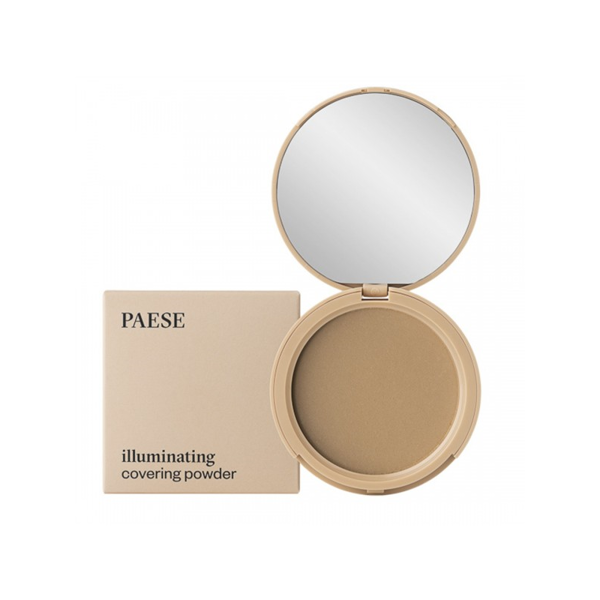 PAESE kompaktinė pudra "Illuminating & covering", 2C, 9g. PAESE kompaktinė pudra "Illuminating & covering", 2C, 9g.