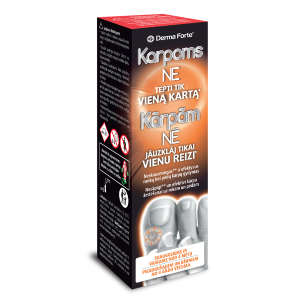 DERMA FORTE WART AWAY, priemonė karpoms šalinti, 2 ml paveikslėlis DERMA FORTE WART AWAY, priemonė karpoms šalinti, 2 ml paveikslėlis
