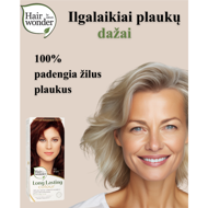 HAIRWONDER Ilgalaikiai plaukų dažai su 9 ekologiškais augaliniais ekstraktais, 8.32, 100 ml HAIRWONDER Ilgalaikiai plaukų dažai su 9 ekologiškais augaliniais ekstraktais, 8.32, 100 ml