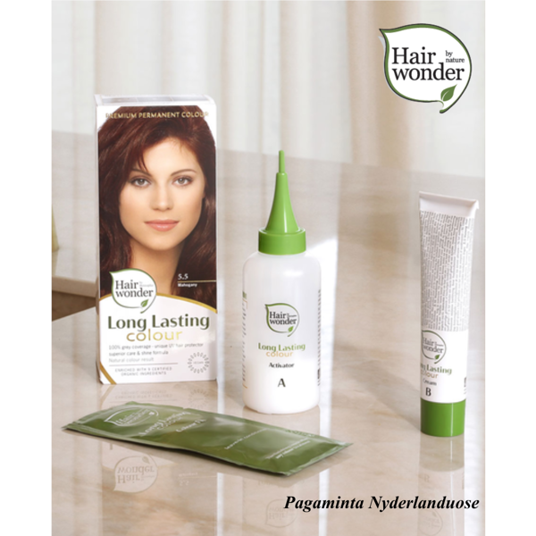 HAIRWONDER Ilgalaikiai plaukų dažai su 9 ekologiškais augaliniais ekstraktais, 8.32, 100 ml paveikslėlis HAIRWONDER Ilgalaikiai plaukų dažai su 9 ekologiškais augaliniais ekstraktais, 8.32, 100 ml paveikslėlis