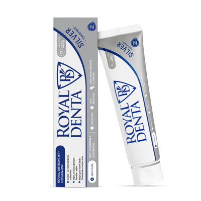 ROYAL DENTA SILVER, dantų pasta, 130 g paveikslėlis
