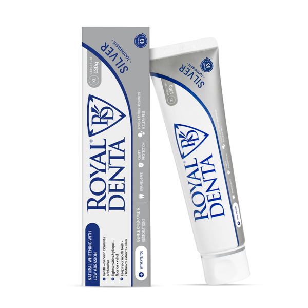 ROYAL DENTA SILVER, dantų pasta, 130 g paveikslėlis