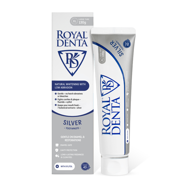 ROYAL DENTA SILVER, dantų pasta, 130 g paveikslėlis