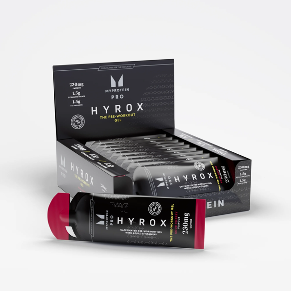 Myprotein HYROX The Pre-Workout Gel, 12 x 48 ml prieštreniruotinis gelis, Vyšnių skonio Myprotein HYROX The Pre-Workout Gel, 12 x 48 ml prieštreniruotinis gelis, Vyšnių skonio