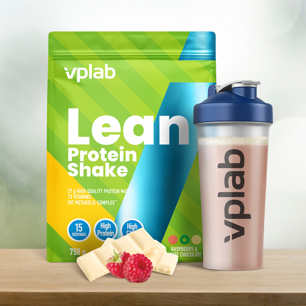 VPLAB, Lean Protein Shake Raspberry-White Chocolate, 750g paveikslėlis