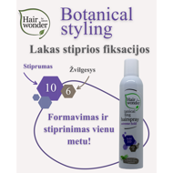 HAIRWONDER Botanical Styling lakas plaukams stiprios fiksacijos, 300 ml