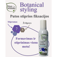 HAIRWONDER Botanical Styling putos plaukams stiprios fiksacijos, 200 ml HAIRWONDER Botanical Styling putos plaukams stiprios fiksacijos, 200 ml