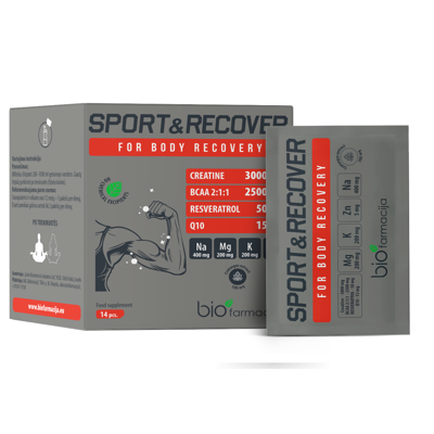 SPORT&RECOVER, 14 paketėlių geriamajam tirpalui paveikslėlis