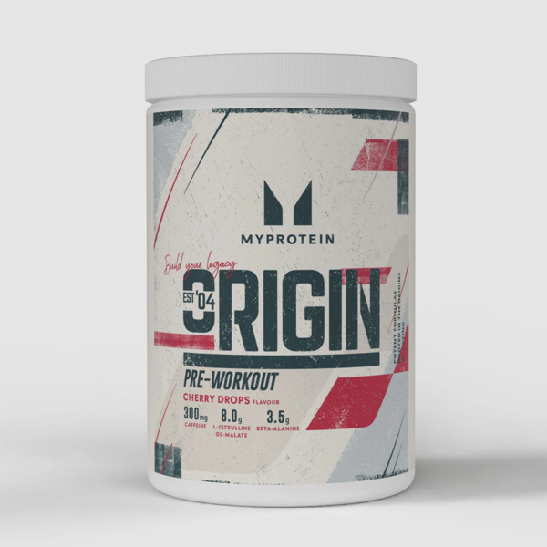 Myprotein Origin Pre Workout, prieštreniruotinis stimuliantas, 600g Vyšnių skonio Myprotein Origin Pre Workout, prieštreniruotinis stimuliantas, 600g Vyšnių skonio