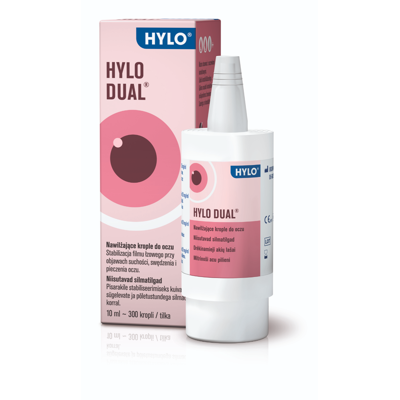 HYLO DUAL, akių lašai, 10 ml paveikslėlis