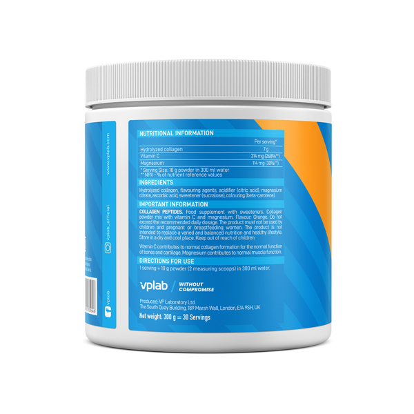 VPLAB Collagen Peptides Orange, 300 g paveikslėlis