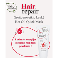 HAIRWONDER Greito poveikio kaukė Hair Repair Hot Oil Quick Mask, 100 ml HAIRWONDER Greito poveikio kaukė Hair Repair Hot Oil Quick Mask, 100 ml
