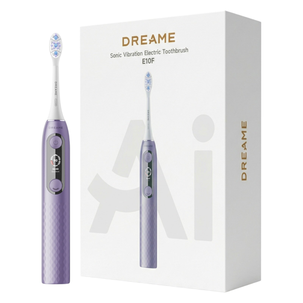 DREAME E10F, elektrinis dantų šepetėlis, violetinis, +6vnt galvučių paveikslėlis