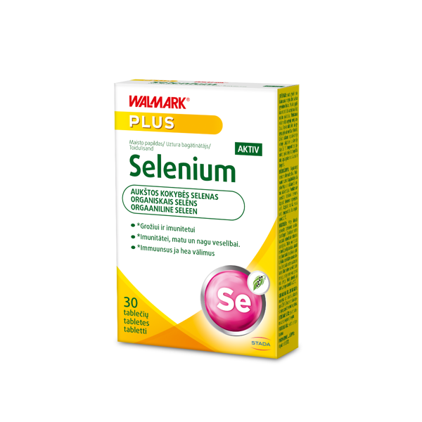 WALMARK SELENAS AKTIV, 100 mcg, 30 tablečių paveikslėlis