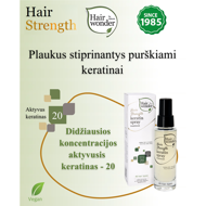 HAIRWONDER plaukus sustiprinantis keratinų derinio purškiklis „Hair Strength“ keratin spray, 50 ml. HAIRWONDER plaukus sustiprinantis keratinų derinio purškiklis „Hair Strength“ keratin spray, 50 ml.