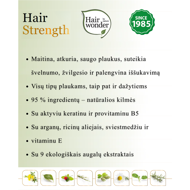 HAIRWONDER plaukus sustiprinantis kondicionierius „Hair Strength“ , 200 ml HAIRWONDER plaukus sustiprinantis kondicionierius „Hair Strength“ , 200 ml