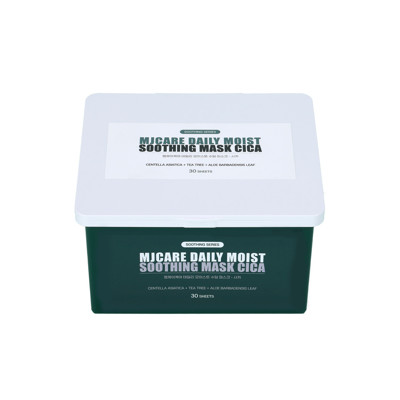 Mjcare Daily Moist raminamoji lakštinė veido kaukė su cika (30 vnt.) 350g