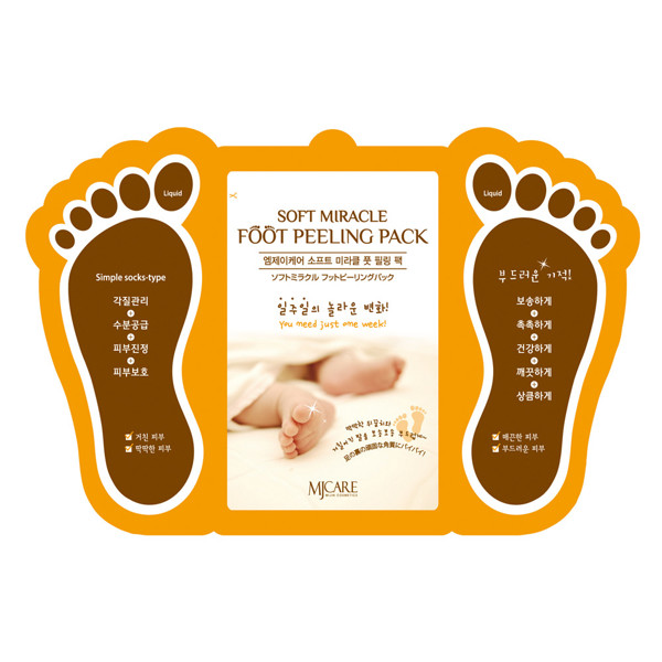 MJCARE SOFT MIRACLE FOOT PEELING PACK pėdų kaukė 15 ml × 2 vnt.