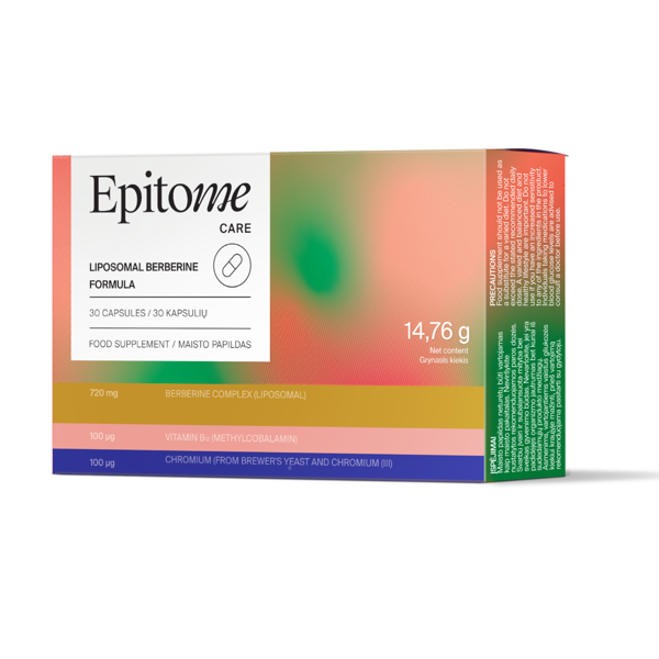 EPITOME Care Liposomal Berberine Formula, 30 kapsulių paveikslėlis