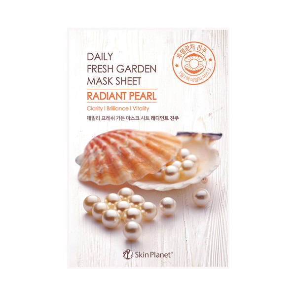 Skin Planet Daily Fresh Garden lakštinė veido kaukė su perlais 25g