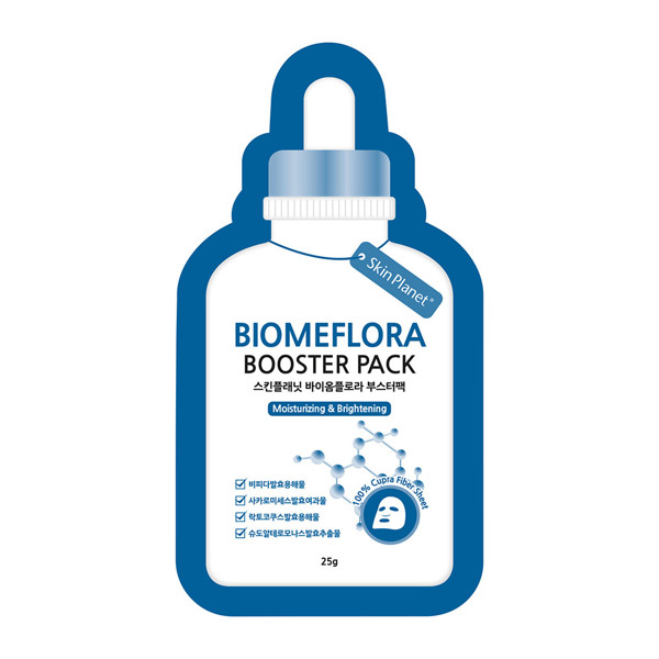 Skin Planet Biomeflora drėkinamoji ir skaistinamoji veido kaukė 25g