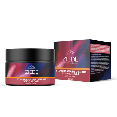 ŽIEDĖ, stangrinamasis dieninis veido kremas su dumbliais, 50 ml paveikslėlis