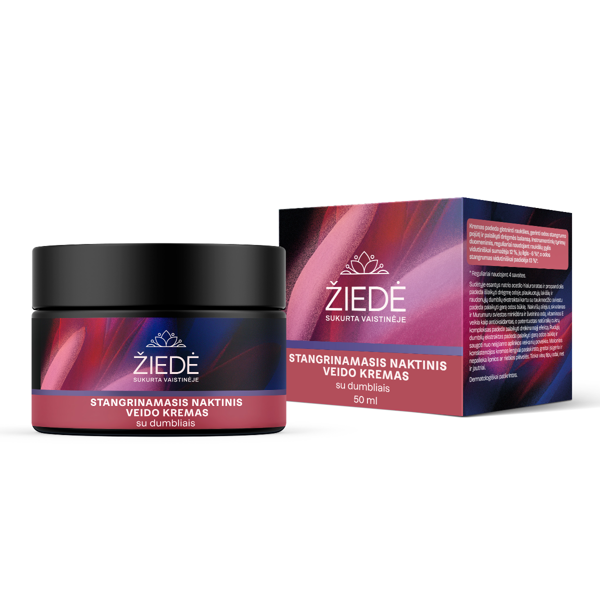 ŽIEDĖ, stangrinamasis naktinis veido kremas su dumbliais, 50 ml paveikslėlis ŽIEDĖ, stangrinamasis naktinis veido kremas su dumbliais, 50 ml paveikslėlis