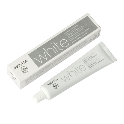APIVITA, dantų pasta WHITE, 75 ml