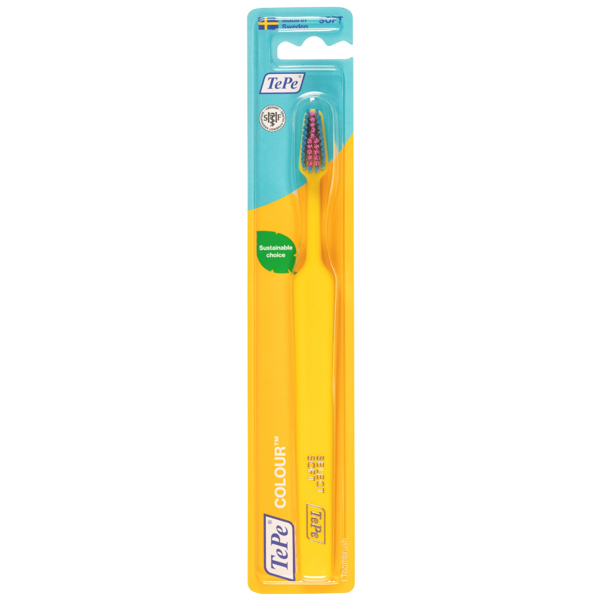 TEPE Colour, dantų šepetėlis, minkštas, geltonas, 1 vnt. paveikslėlis