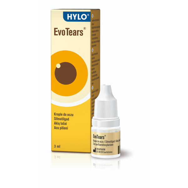 EVOTEARS HYLO, akių lašai, 3ml paveikslėlis
