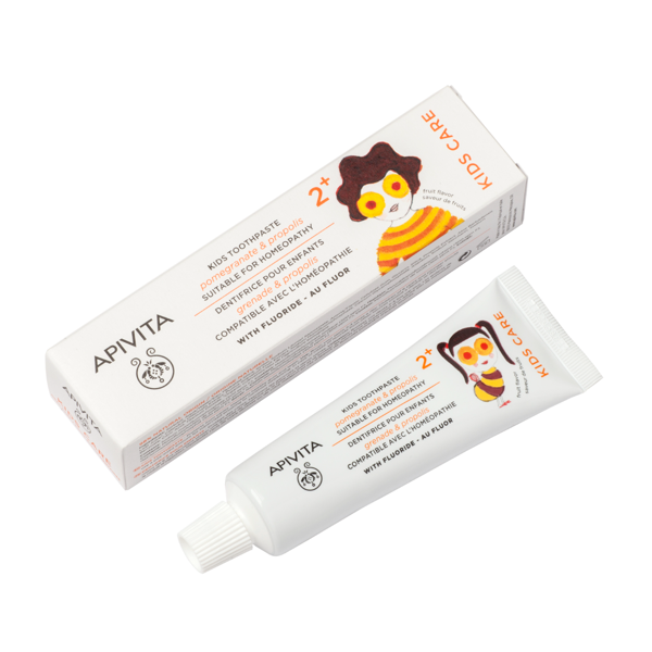 APIVITA KIDS, dantų pasta su granatais, 50ml paveikslėlis