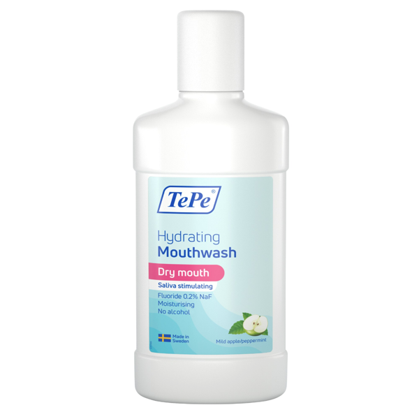 TEPE, burnos skalavimo skystis, drėkinamasis, sausai burnai, obuolių-mėtų skonio, 500ml paveikslėlis TEPE, burnos skalavimo skystis, drėkinamasis, sausai burnai, obuolių-mėtų skonio, 500ml paveikslėlis