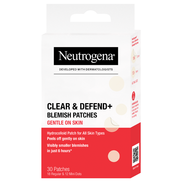 NEUTROGENA, Clear & Defend+ Sensitive, pleistrai spuogams, 30 vnt. paveikslėlis NEUTROGENA, Clear & Defend+ Sensitive, pleistrai spuogams, 30 vnt. paveikslėlis