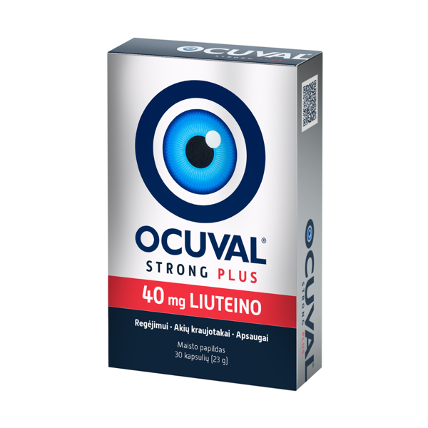 OCUVAL STRONG PLIUS, 30 kapsulių paveikslėlis OCUVAL STRONG PLIUS, 30 kapsulių paveikslėlis