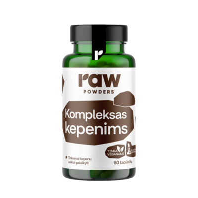 RAW POWDERS KOMPLEKSAS KEPENIMS, 60 tablečių paveikslėlis
