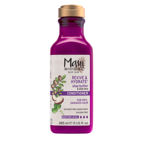 MAUI MOISTURE, atgaivinamasis ir drėkinamasis kondicionierius su taukmedžio sviestu, 385ml paveikslėlis MAUI MOISTURE, atgaivinamasis ir drėkinamasis kondicionierius su taukmedžio sviestu, 385ml paveikslėlis