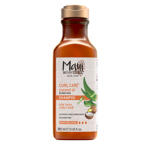 MAUI MOISTURE, garbanų priežiūros šampūnas su kokosų aliejumi, 385ml paveikslėlis MAUI MOISTURE, garbanų priežiūros šampūnas su kokosų aliejumi, 385ml paveikslėlis