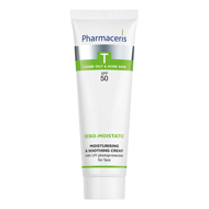 PHARMACERIS T, SEBO MOISTATIC, drėkinamasis kremas riebiai, mišriai odai, SPF50, 50 ml paveikslėlis PHARMACERIS T, SEBO MOISTATIC, drėkinamasis kremas riebiai, mišriai odai, SPF50, 50 ml paveikslėlis