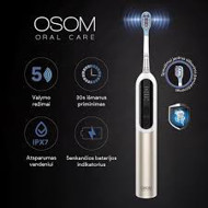 OSOM Oral Care Įkraunamas, elektrinis dantų šepetėlis OSOMORALM2PROG, auksinis OSOM Oral Care Įkraunamas, elektrinis dantų šepetėlis OSOMORALM2PROG, auksinis