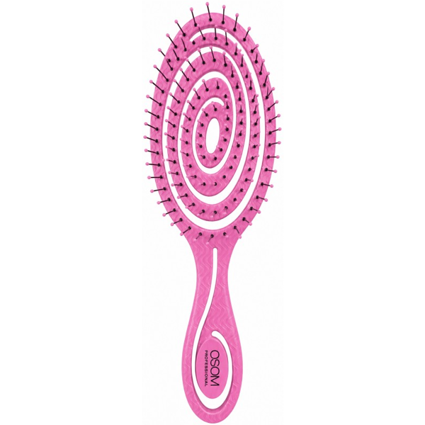Osom Šepetys plaukams Bio-Based Spiral Detangler OSOMP5440PINK, rožinės spalvos, ilgis 22,5 cm Osom Šepetys plaukams Bio-Based Spiral Detangler OSOMP5440PINK, rožinės spalvos, ilgis 22,5 cm