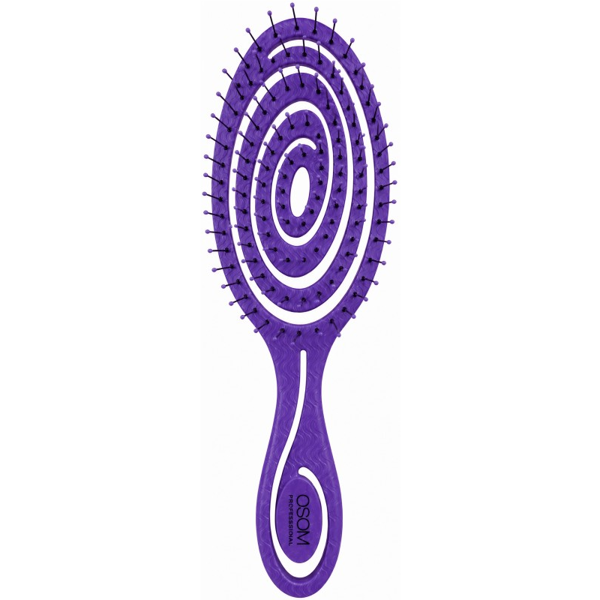 Osom Šepetys plaukams Bio-Based Spiral Detangler OSOMP5440PURPLE, violetinės spalvos, ilgis 22,5 cm Osom Šepetys plaukams Bio-Based Spiral Detangler OSOMP5440PURPLE, violetinės spalvos, ilgis 22,5 cm