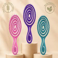 Osom Šepetys plaukams Bio-Based Spiral Detangler OSOMP5440PURPLE, violetinės spalvos, ilgis 22,5 cm Osom Šepetys plaukams Bio-Based Spiral Detangler OSOMP5440PURPLE, violetinės spalvos, ilgis 22,5 cm