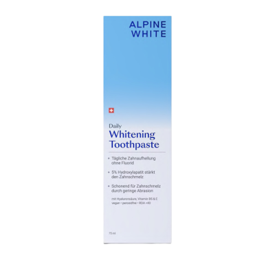 ALPINE WHITE Daily Whitening Toothpaste Kasdienė balinanti dantų pasta, 75ml