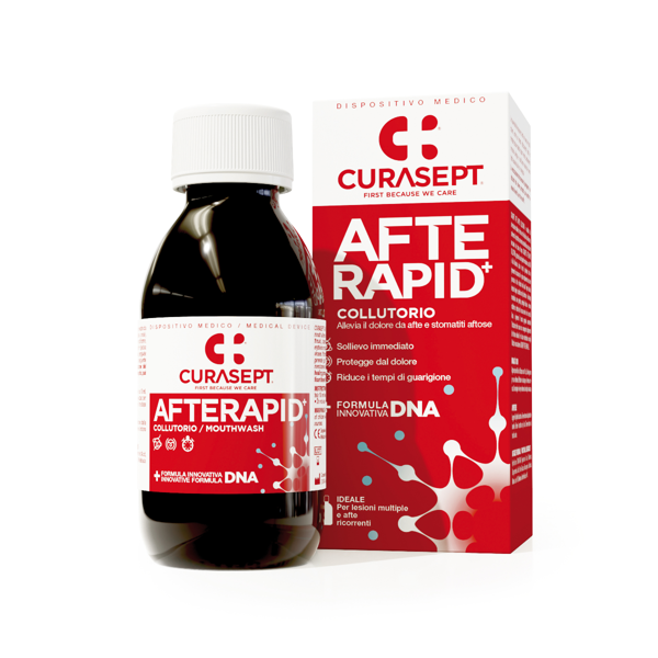 CURASEPT AFTERAPID DNA, skalavimo skystis, 125ml paveikslėlis CURASEPT AFTERAPID DNA, skalavimo skystis, 125ml paveikslėlis