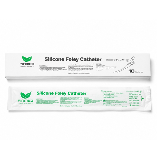 FOLEY CH12, silikono kateteris, 2 kan. 15ml, 10 vnt. paveikslėlis FOLEY CH12, silikono kateteris, 2 kan. 15ml, 10 vnt. paveikslėlis