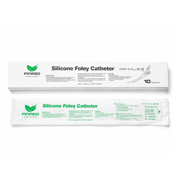 FOLEY CH18, silikono kateteris, 2 kan. 30ml, 10 vnt. paveikslėlis FOLEY CH18, silikono kateteris, 2 kan. 30ml, 10 vnt. paveikslėlis
