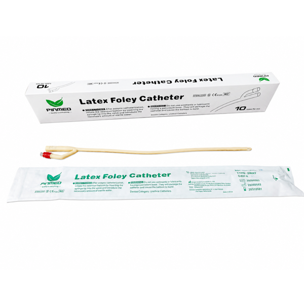FOLEY CH18, latekso kateteris, 2 kan. 5-15ml, 10 vnt. paveikslėlis