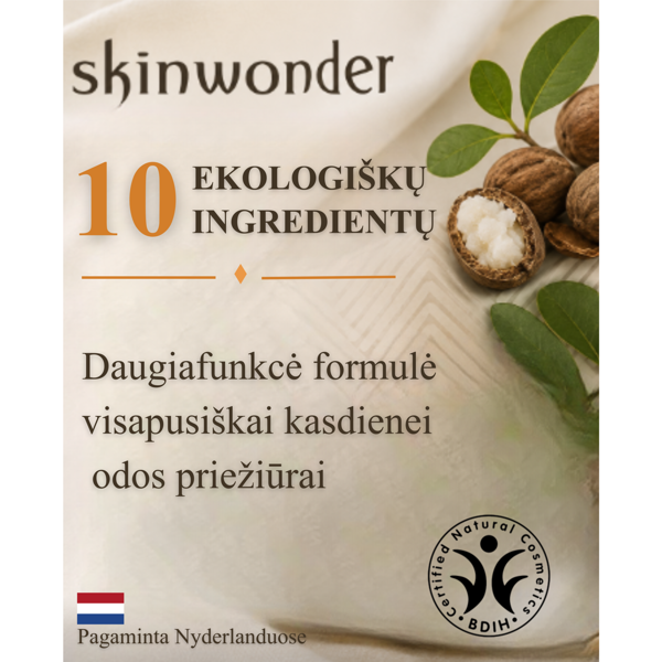 SKINWONDER Natūralus atkuriamasis odos kremas, 110 ml